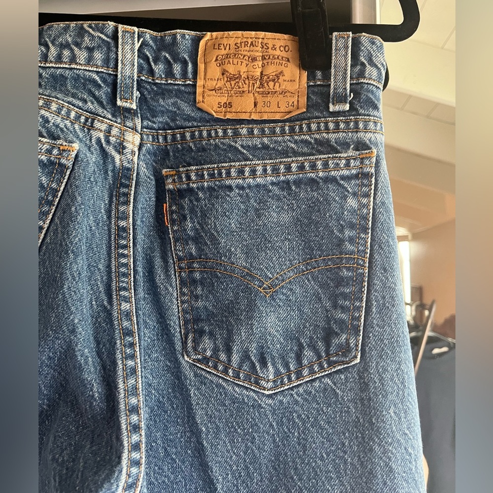 Vintage Orange Tab Levi 505